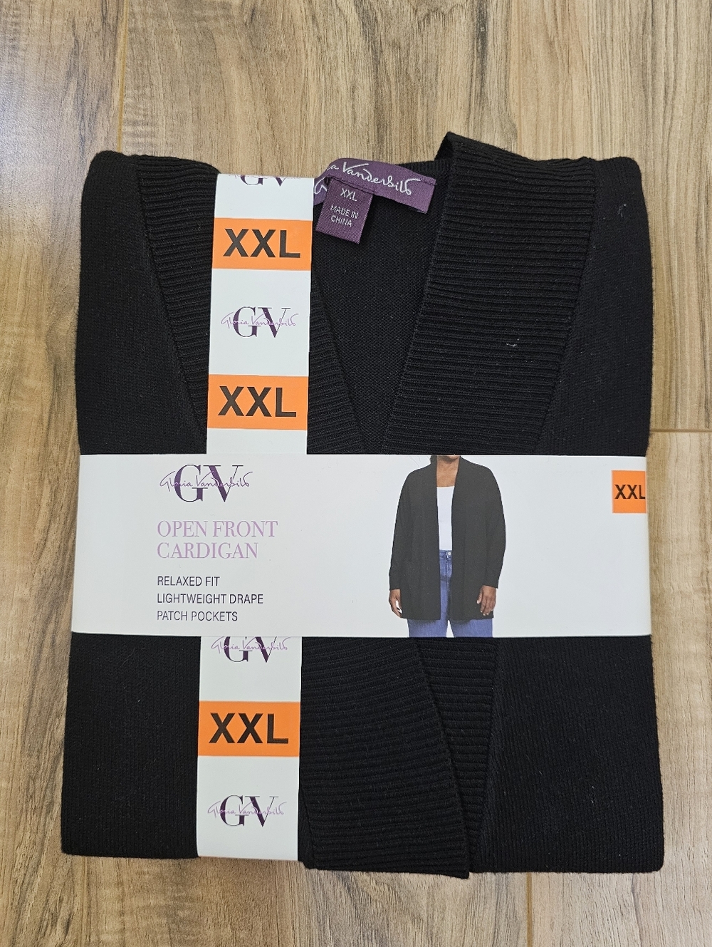 Gloria Vanderbilt Open Front Cardigan - Picture 4 of 6